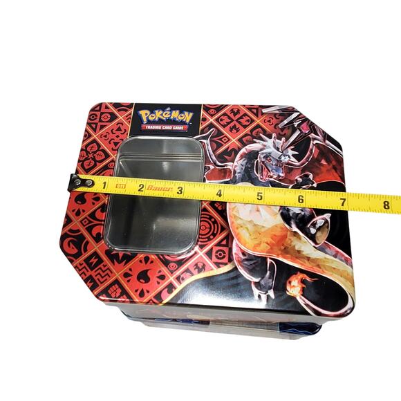 Pokemon Scarlet & Violet Paldean Fates Charzard Quaquaval Ex Collector EMPTY TIN - Picture 9 of 12